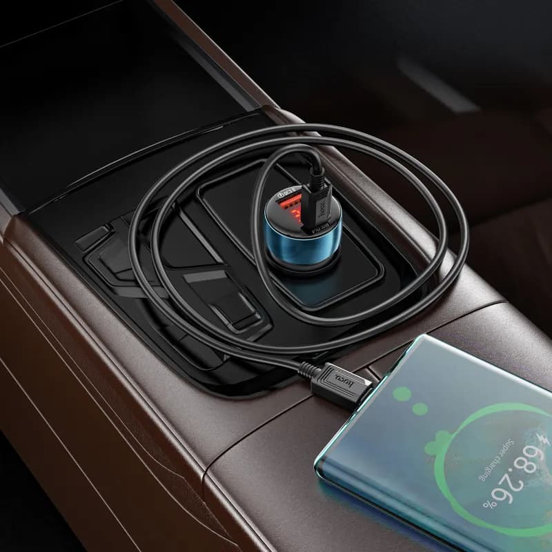 شارژر فندکی 48 وات هوکو مدل Z50 USB — تصویر ۸
