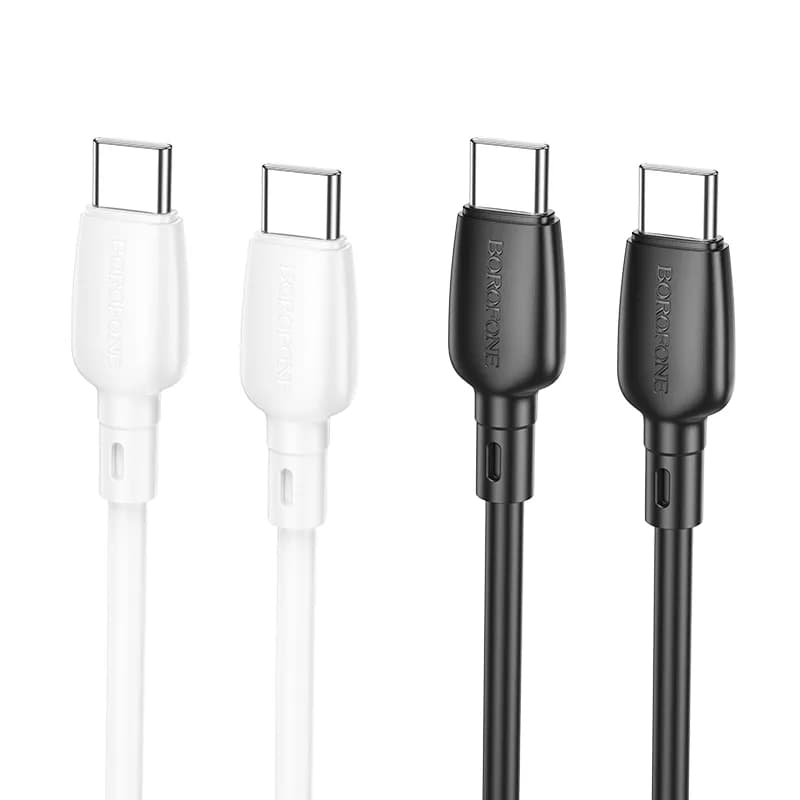 کابل شارژ 60 وات USB-C به USB-C بروفون مدل BX93 طول 1 متر
