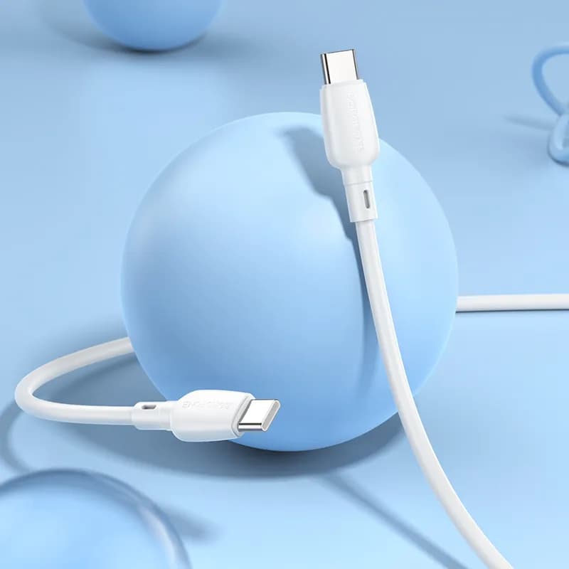 کابل شارژ 60 وات USB-C به USB-C بروفون مدل BX93 طول 1 متر — تصویر ۷