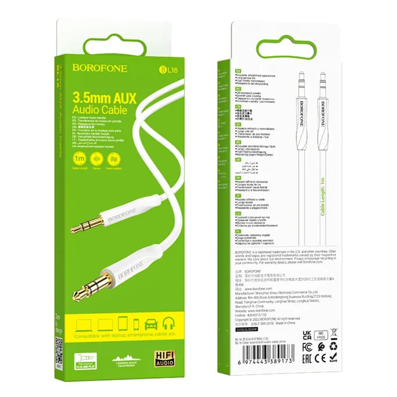 کابل صوتی AUX بروفون مدل BL16 به طول 1 متر — تصویر ۸