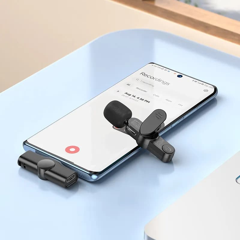 میکروفون بی سیم بروفون مدل BFK12 با سری تایپ سی — تصویر ۷