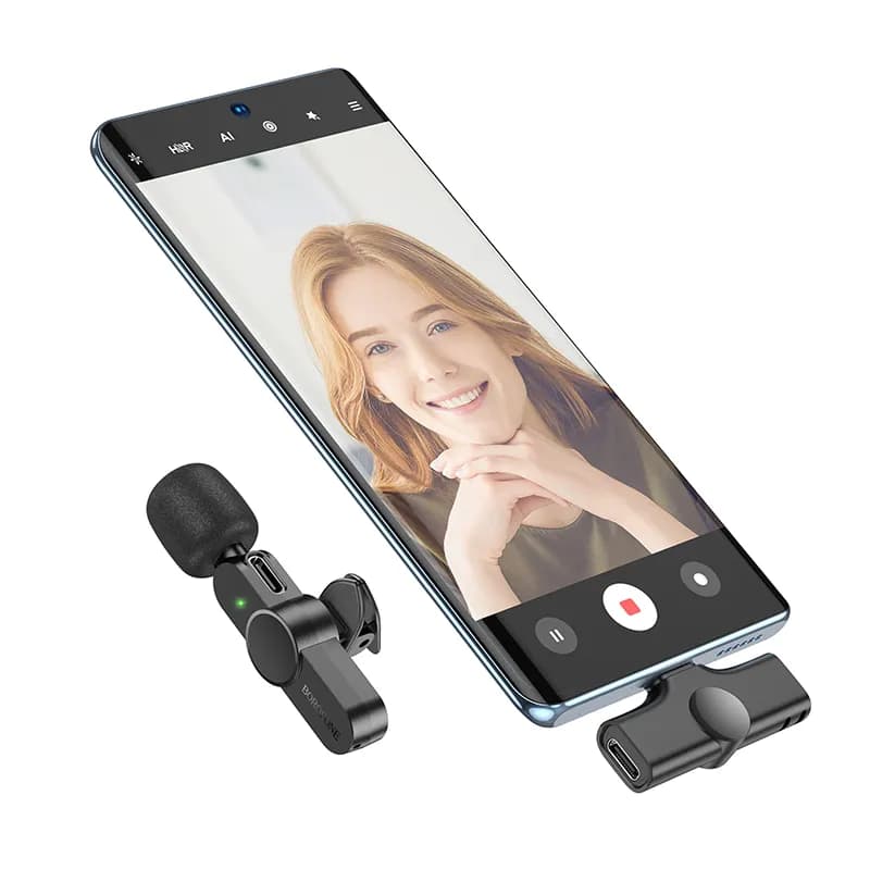 میکروفون بی سیم بروفون مدل BFK12 با سری تایپ سی — تصویر ۶