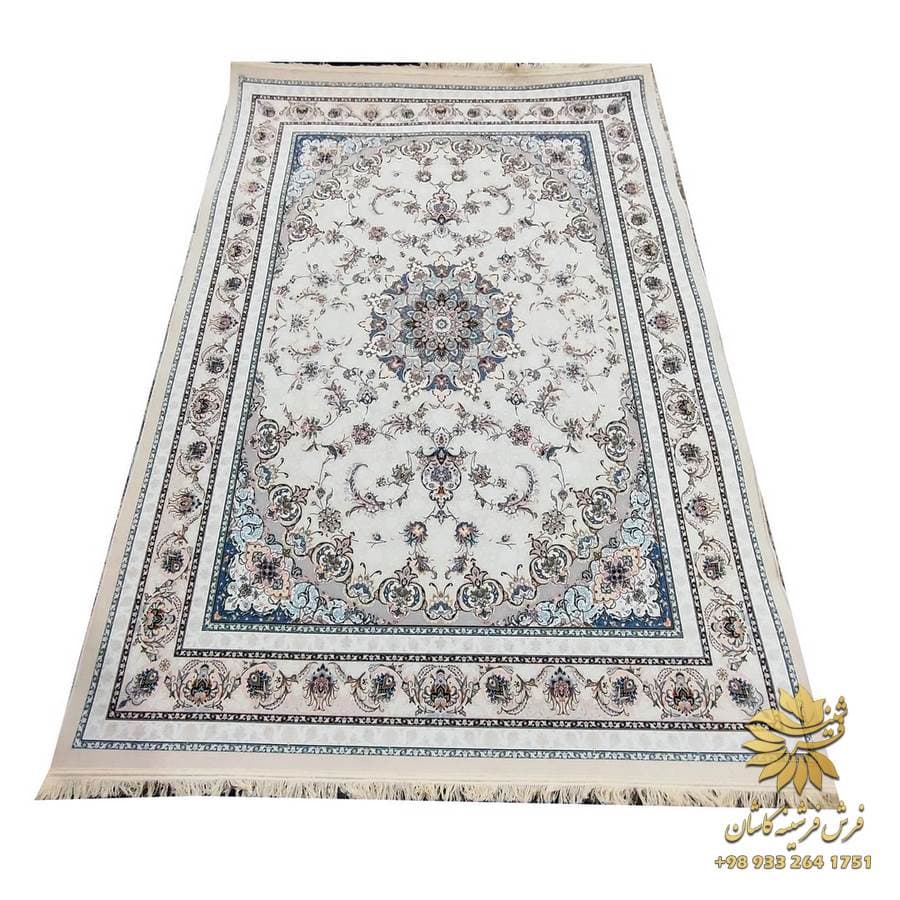 فرشینه طوسی طرح فرش ماشینی کد 9887