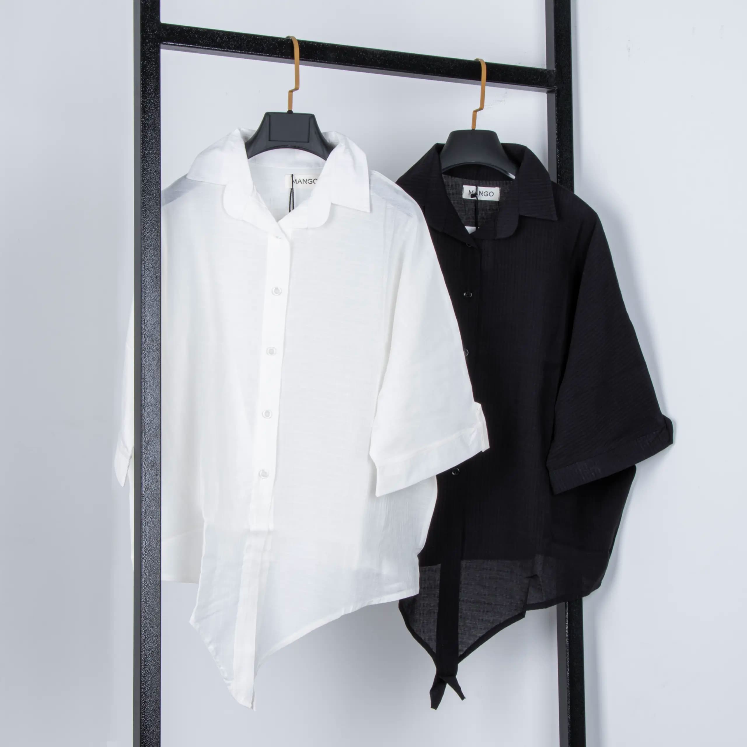 شومیز کراپ گره ای مدل wcr004 — تصویر ۳