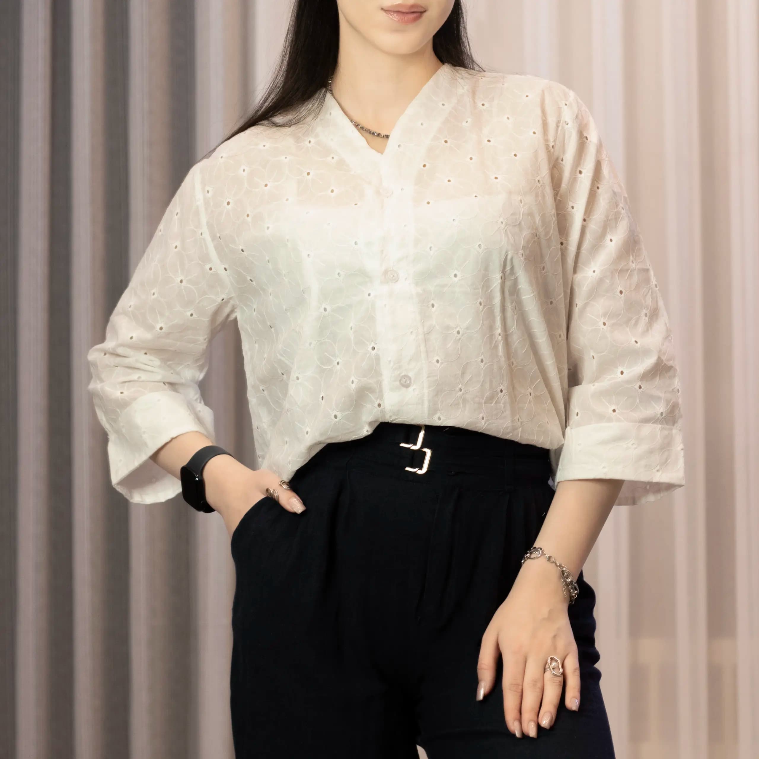 شومیز دانتل زنانه مدل wcr003
