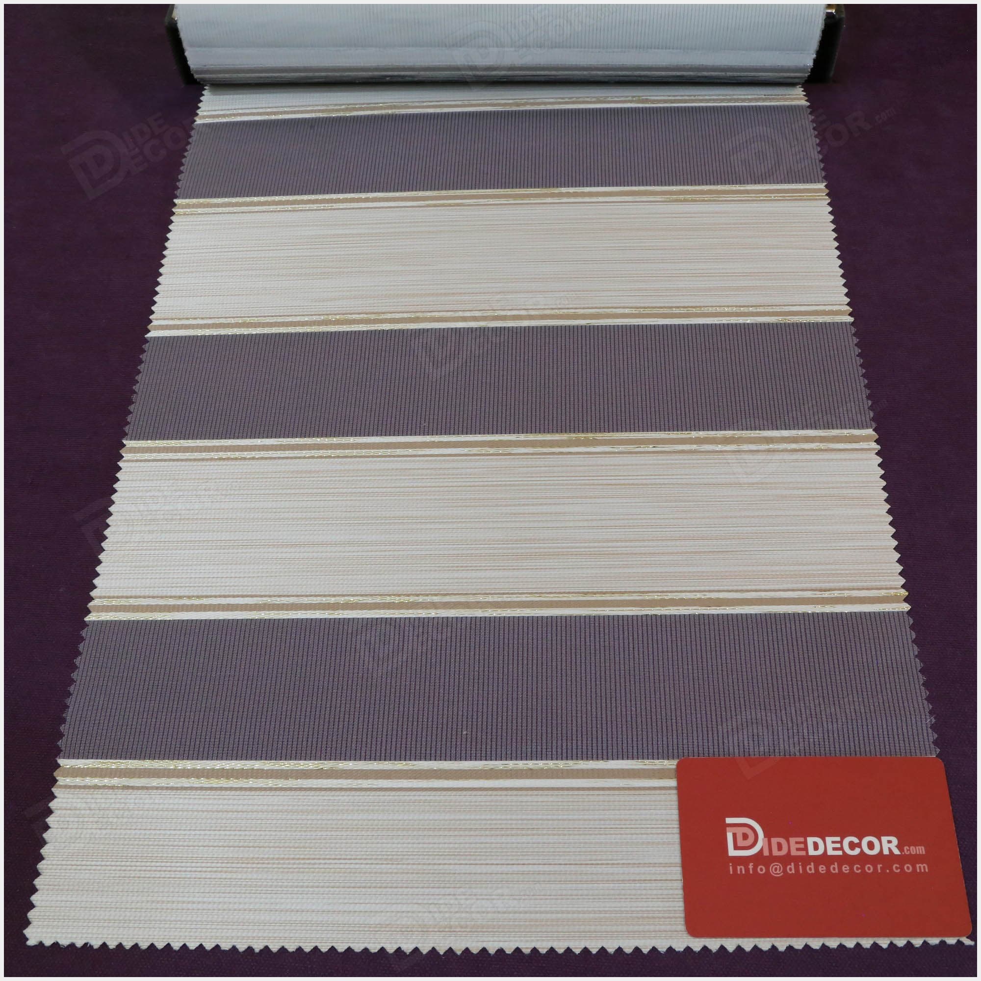 پرده زبرا کرم لمه طلایی کد B-2009-06