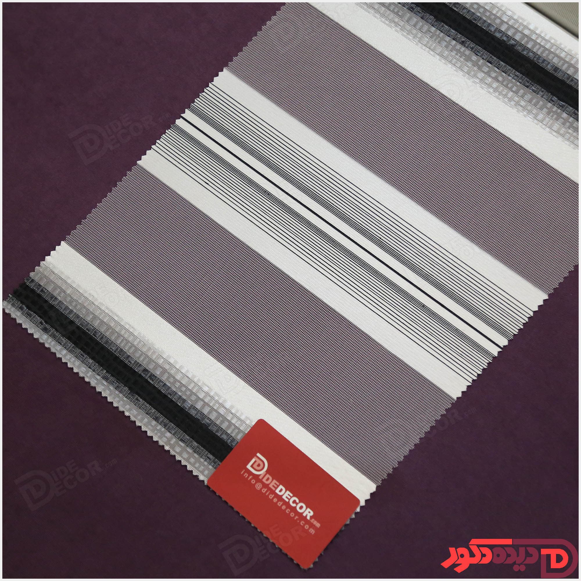 پرده زبرا ترک مدل خط دار کد TM-01 — تصویر ۲