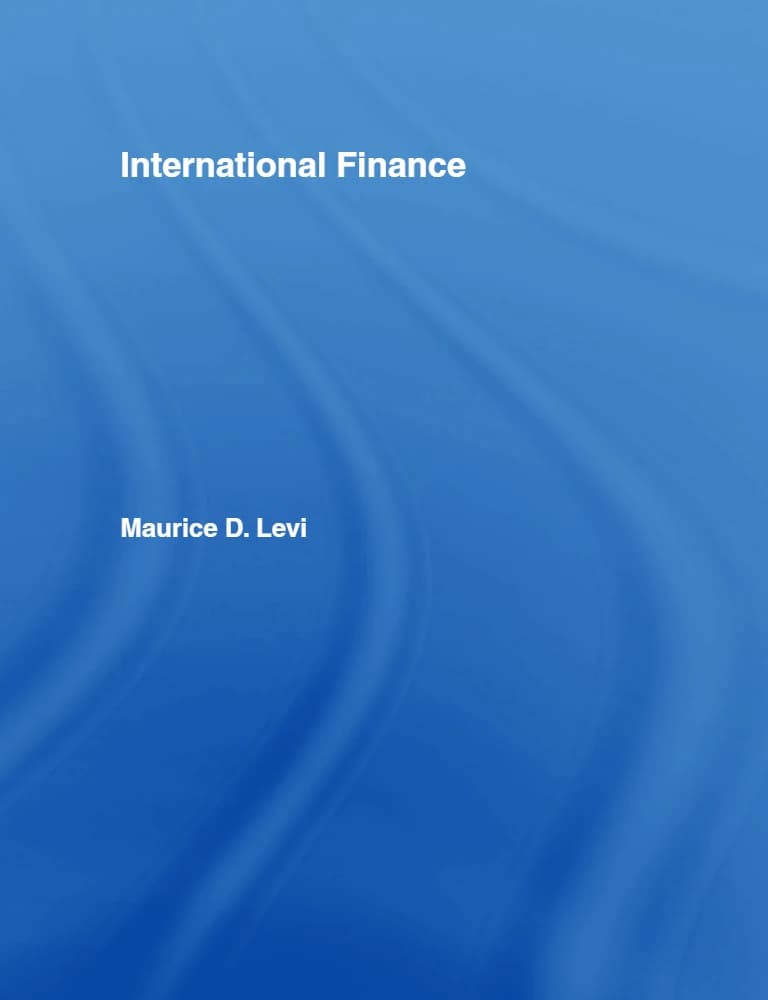 کتاب International Finance (مالی بین‌الملل) نسخه انگلیسی PDF | موریس دی. لوای