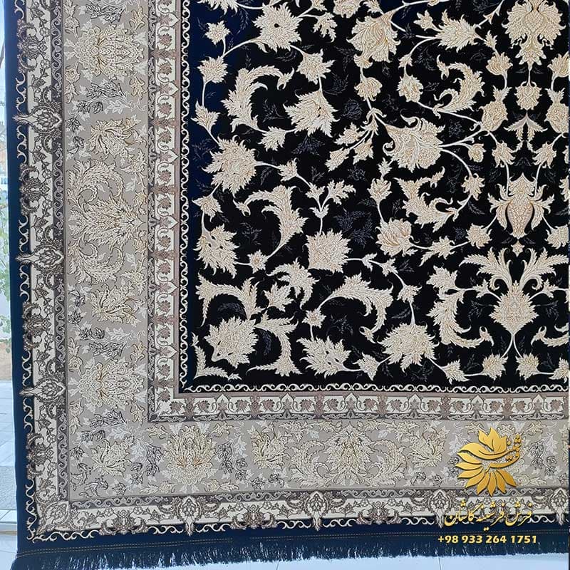 1200 شانه طلایی سرمه ای طرح تیانا — تصویر ۴