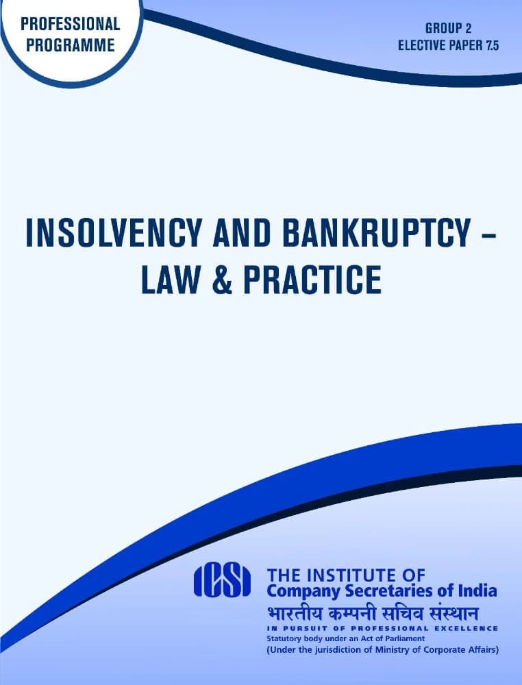 کتاب Insolvency and Bankruptcy Law Practice (حقوق و رویه ورشکستگی و اعسار) نسخه انگلیسی PDF | ICSI