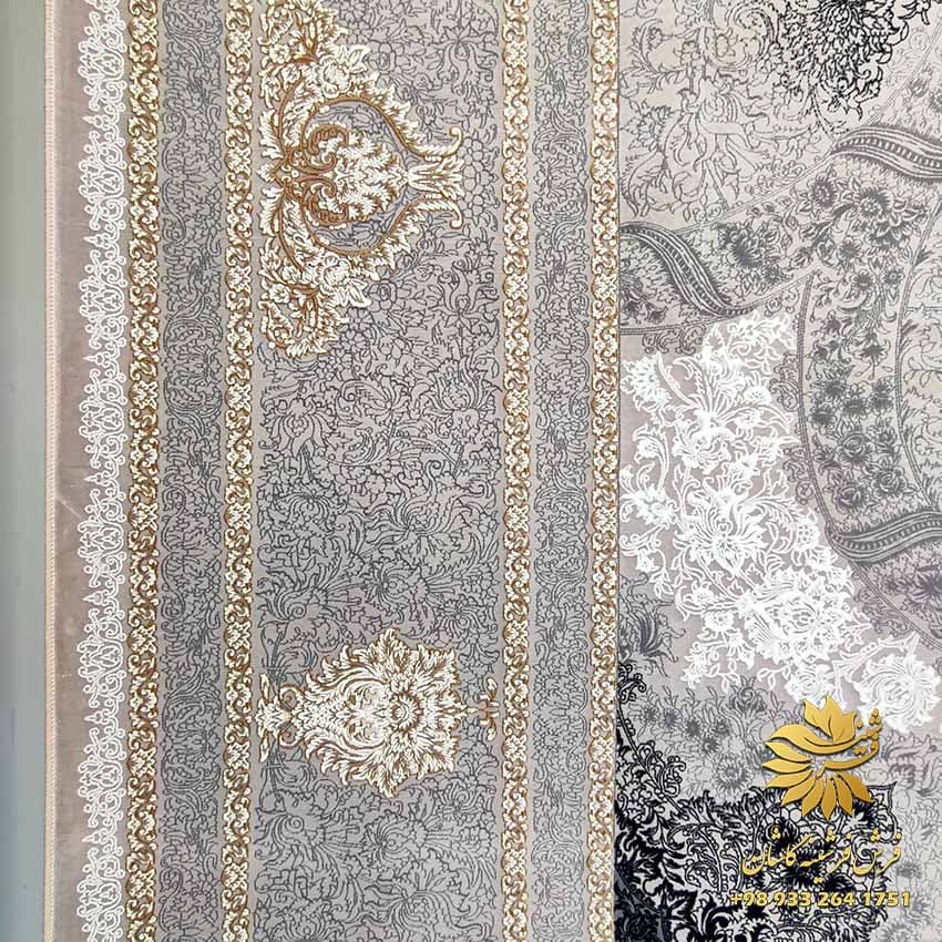 1200 شانه طوسی طلایی طرح برکه — تصویر ۵
