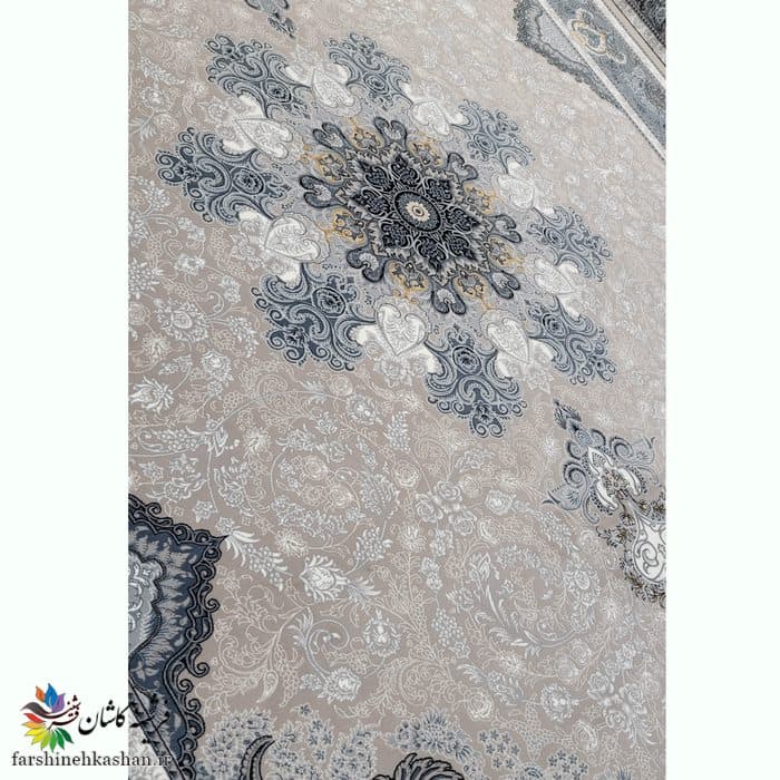 فرش طوسی 700 شانه جدید طرح آیدا ترمه ای — تصویر ۶