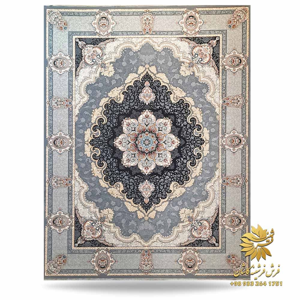 فرش 700 شانه اکرولیک طرح کرشمه دودی — تصویر ۶
