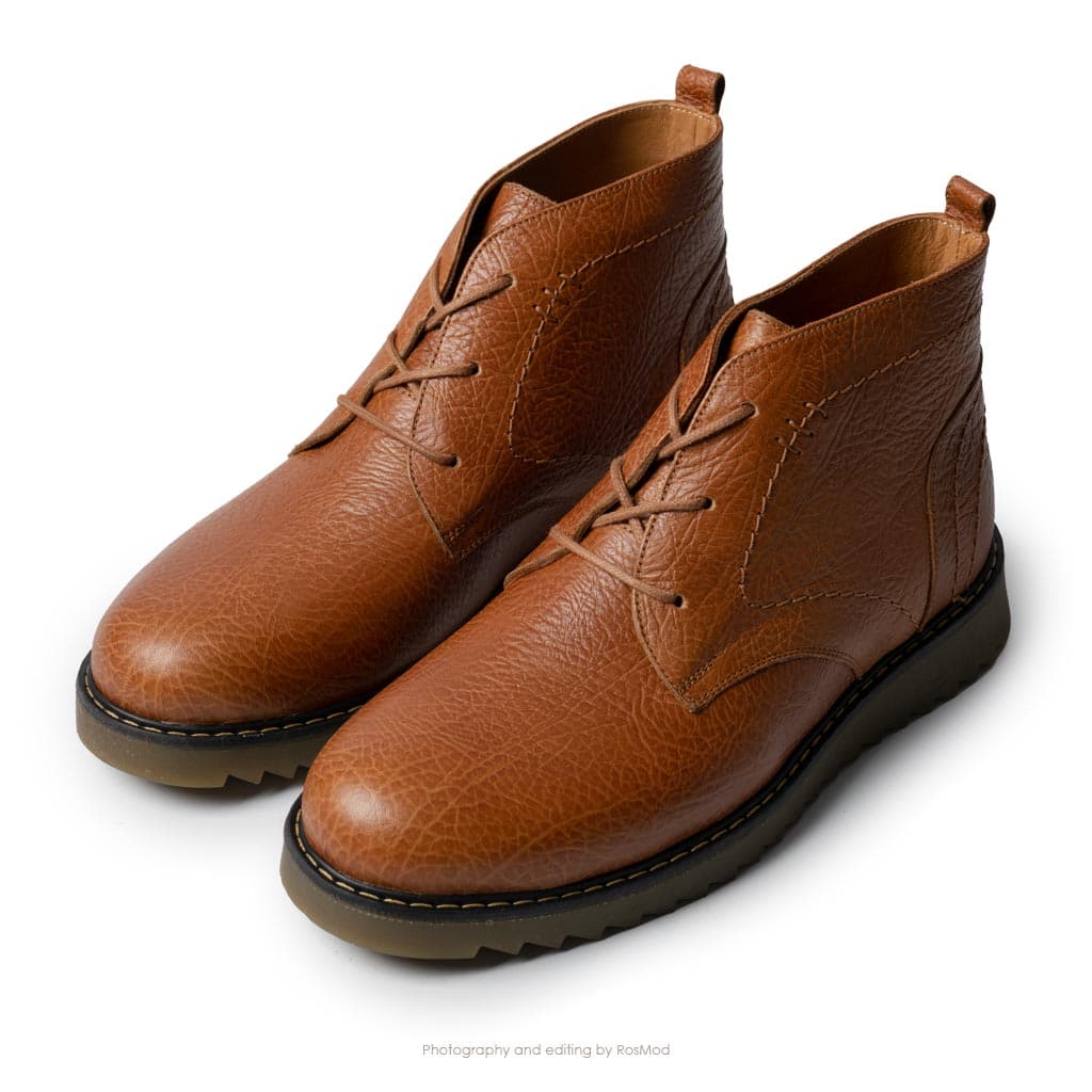 بوت چاکا فسیل گازولین عسلی فلوتر – GAAZOLIN Fossil Chukka Boots Hny Brown F — تصویر ۲