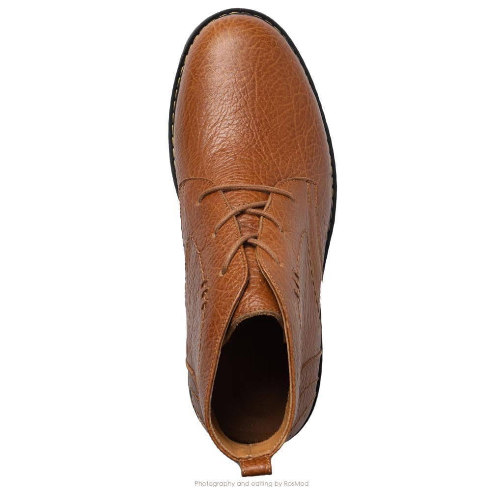 بوت چاکا فسیل گازولین عسلی فلوتر – GAAZOLIN Fossil Chukka Boots Hny Brown F — تصویر ۳