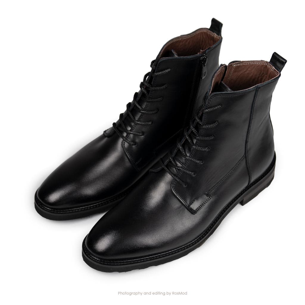 بوت وودمن گازولین تمام مشکی – GAAZOLIN Woodman Boots Full Black — تصویر ۲
