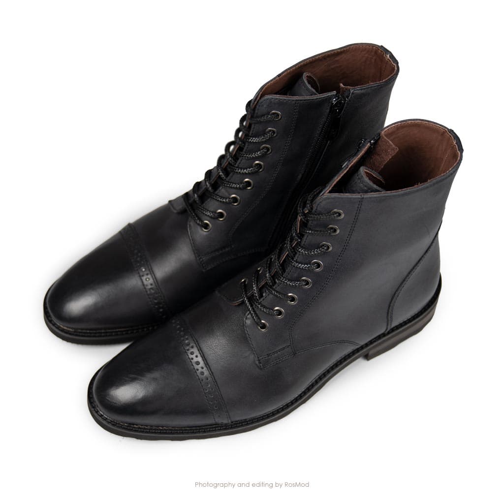 بوت اسکندر2 گازولین زغالی مات – GAAZOLIN Alexander2 Boots Charcoal — تصویر ۲