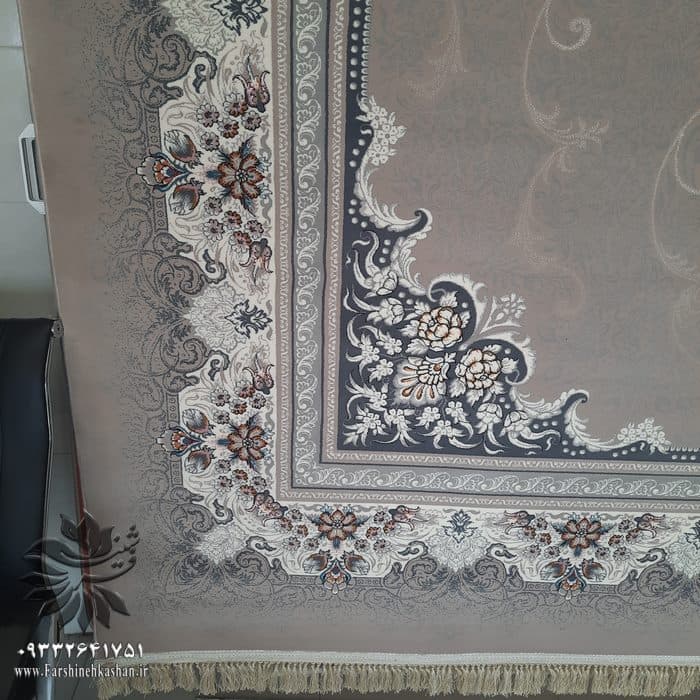 فرش 700 شانه شیک طرح دلاریس ترمه ای — تصویر ۲