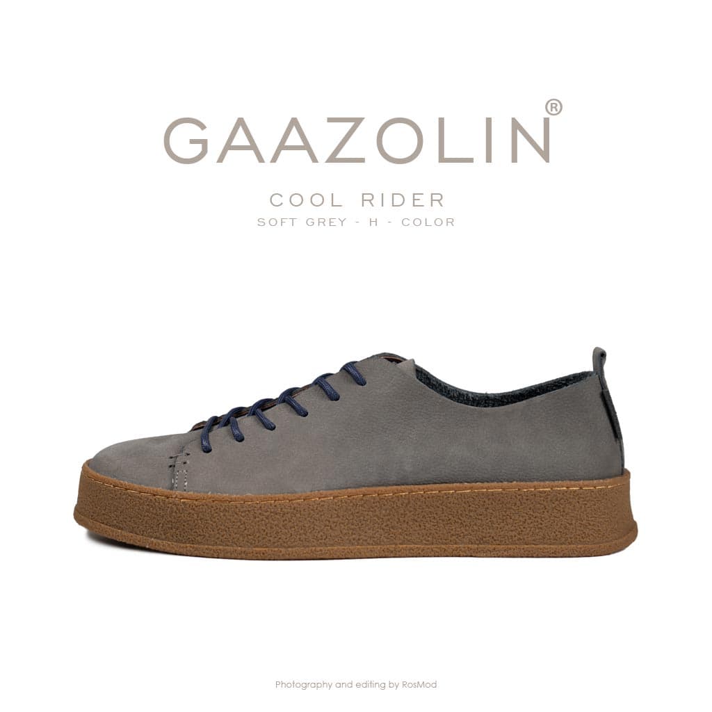 کتانی روزمره کول رایدر گازولین طوسی یخی – GAAZOLIN Cool Rider Sneakers Soft Grey H