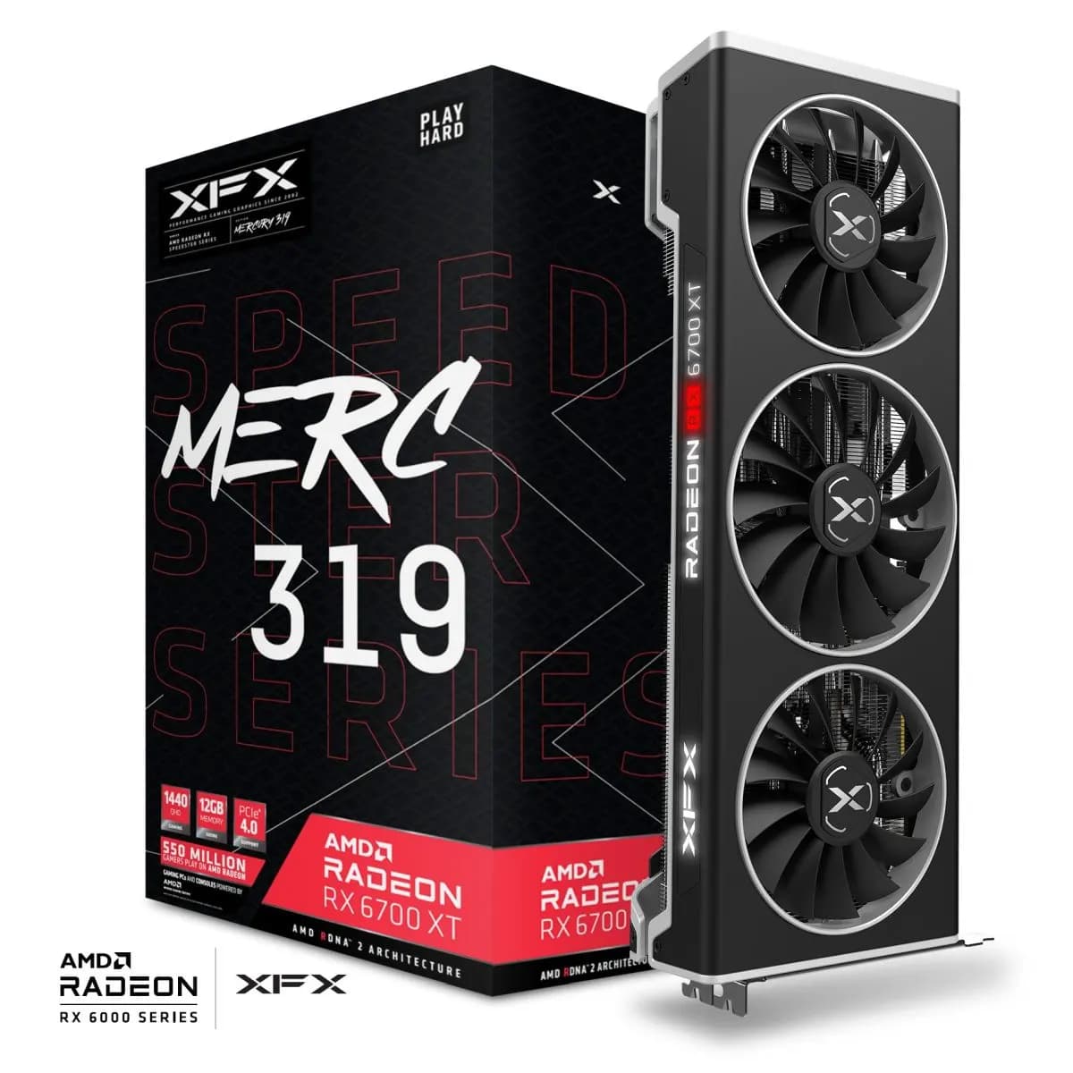 کارت گرافیک ایکس اف ایکس XFX MERC 319 AMD Radeon RX 6700 XT 12GB GDDR6 — تصویر ۷