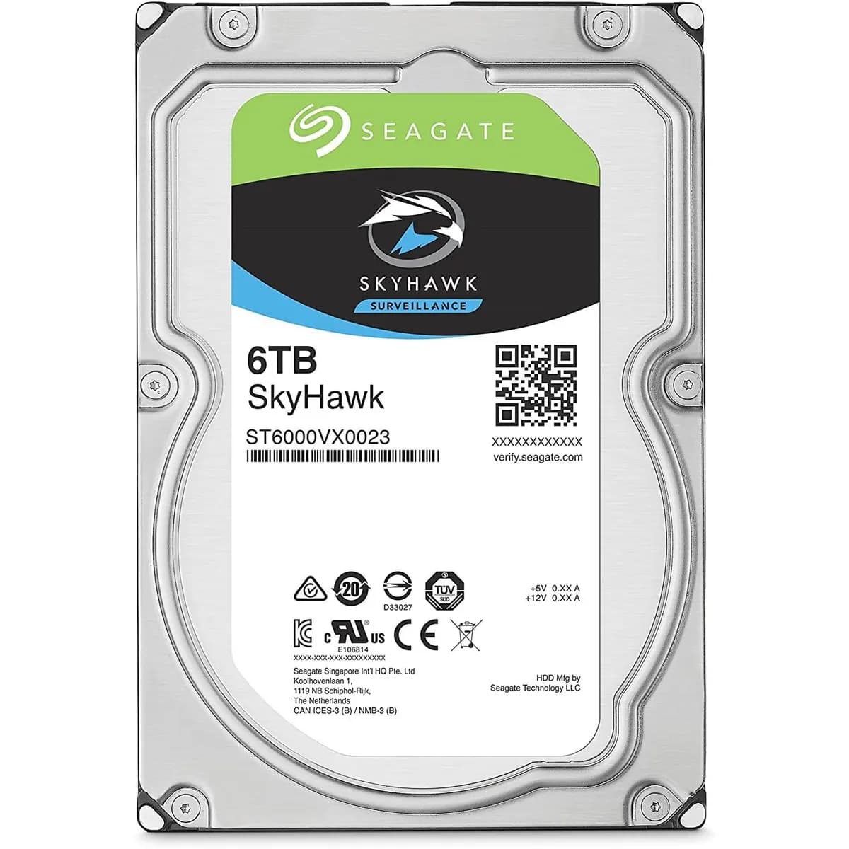 هارد غیر استوک غیر ریفر (روی دستگاهی) سیگیت اسکای هاوک 6 ترابایت Seagate SkyHawk 6TB HDD ST6000VX001