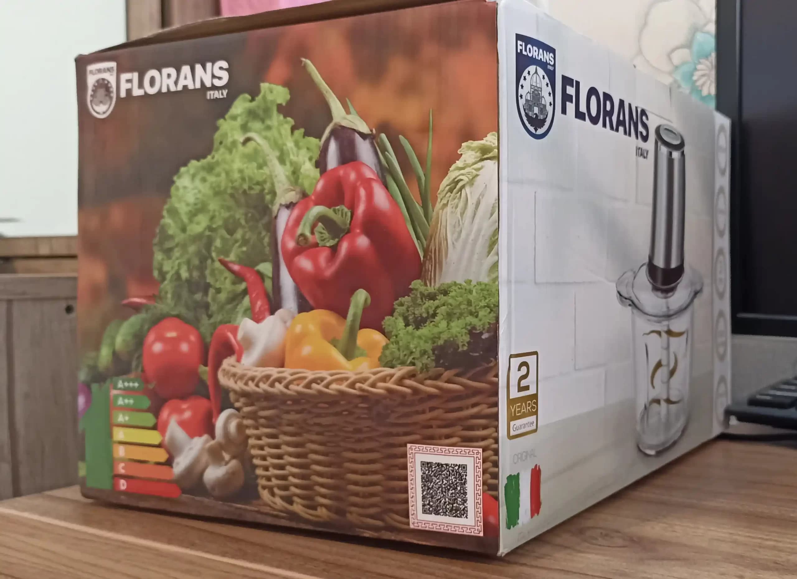 خردکن برقی 3 لیتری 600 وات 10 تیغه فلورانس مدل FS-9182CH ساخت ایتالیا — تصویر ۴