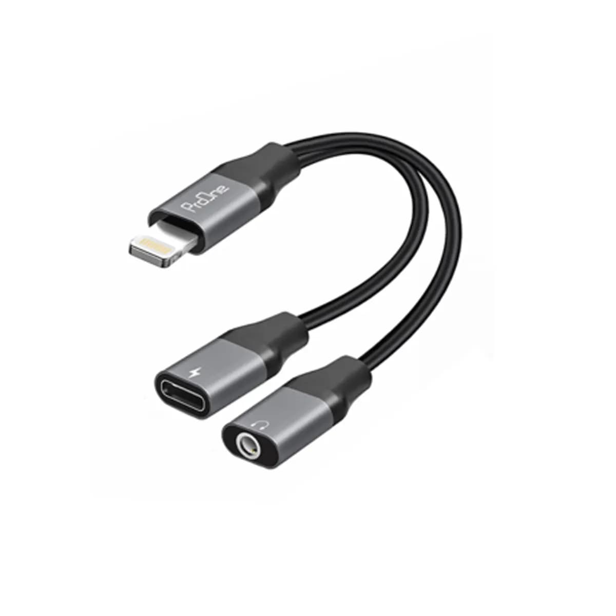 کابل Lightning به Lightning + AUX پرووان مدل PCA46 طول 15 سانتی متر