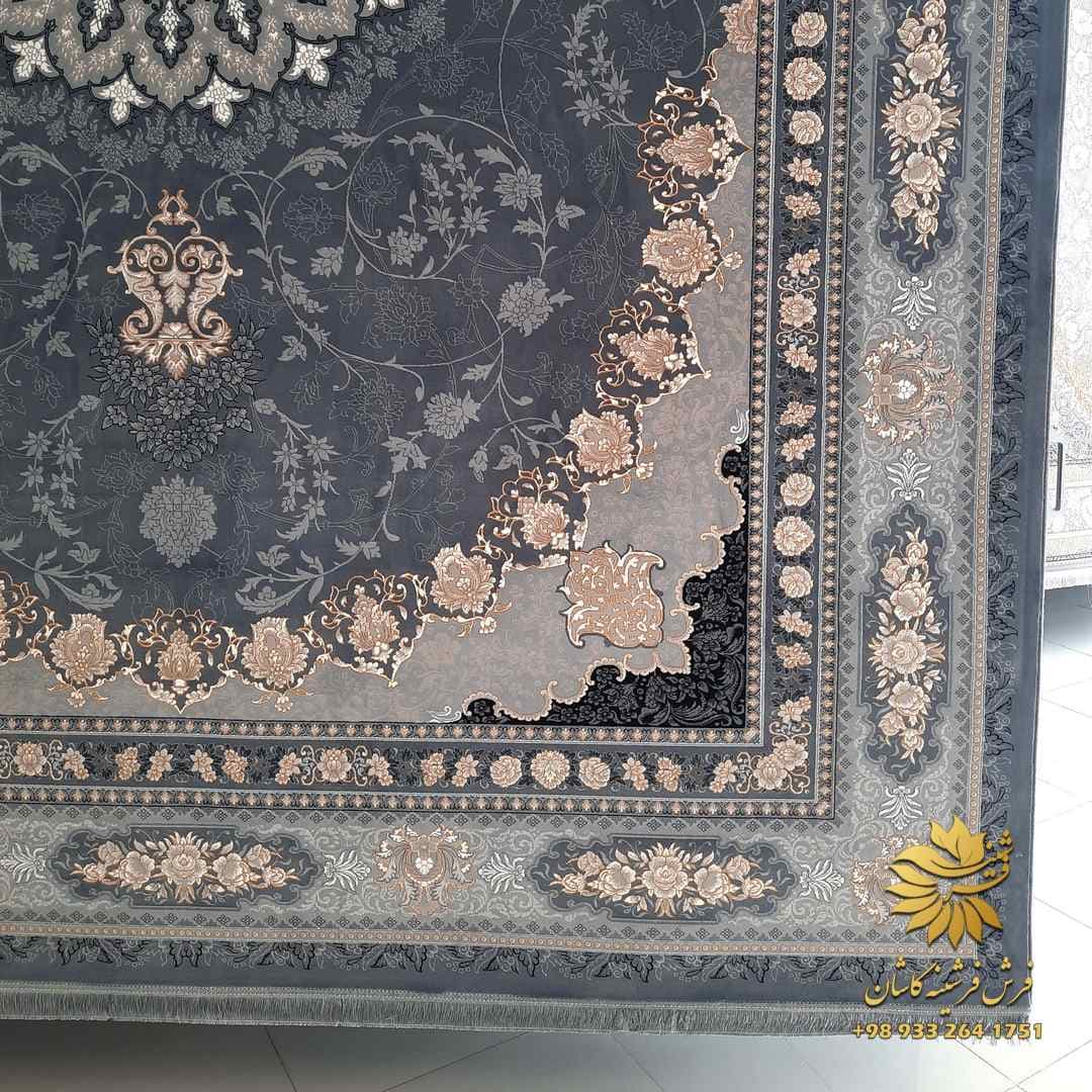 فرش دست بافت گونه 700 شانه آنیسا دودی — تصویر ۲