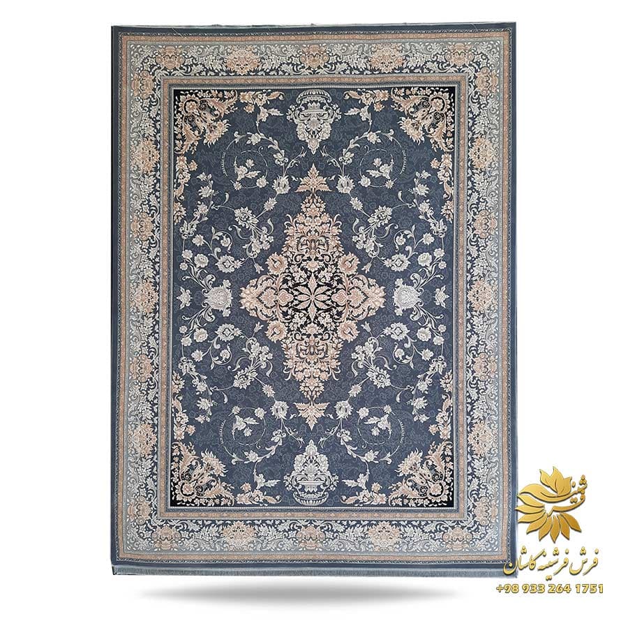 فرش طلاکوب دودی طرح تیارا 700 شانه