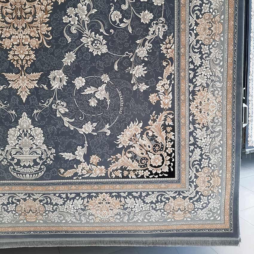 فرش طلاکوب دودی طرح تیارا 700 شانه — تصویر ۲