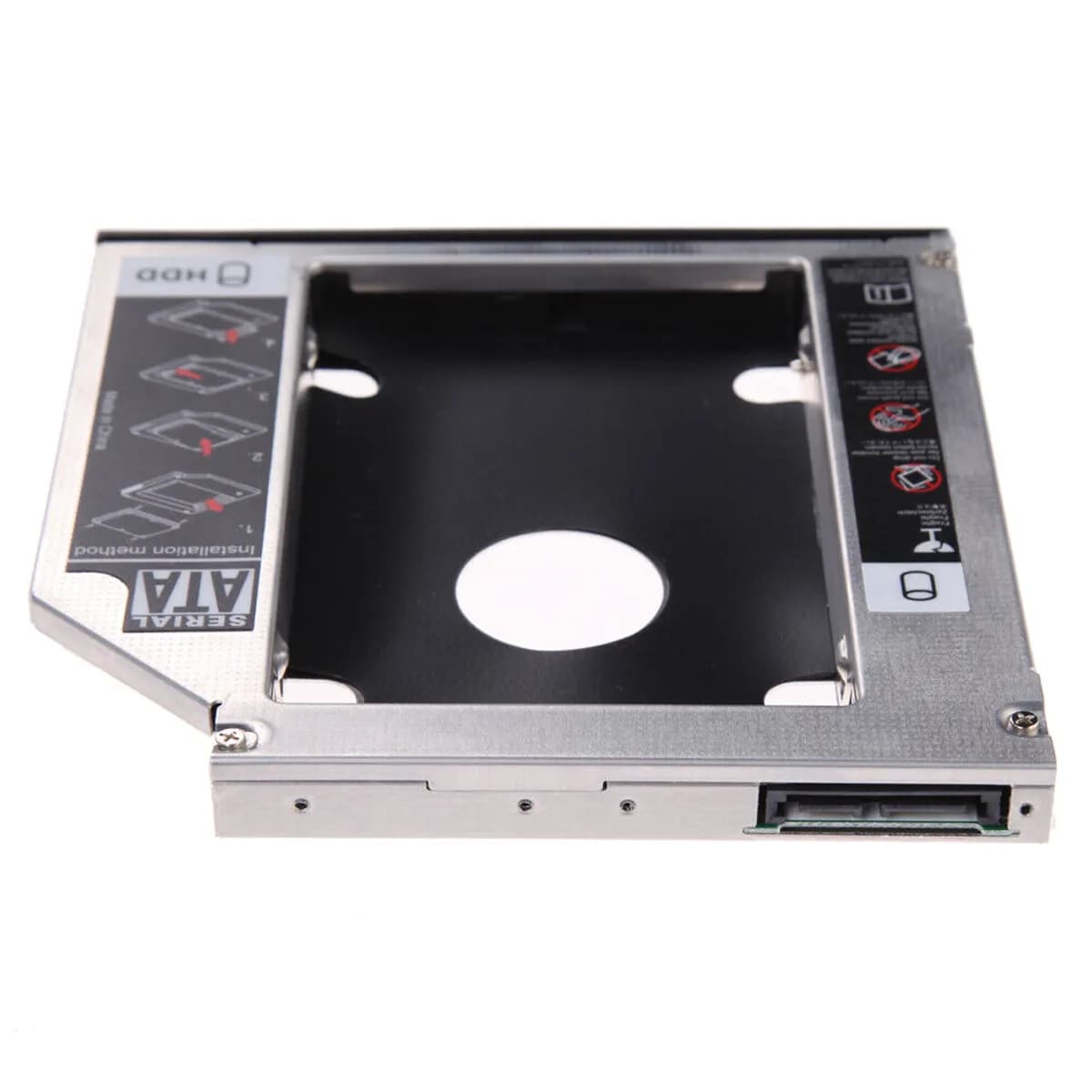 کدی هارد لپ تاپ 12.7 میلی متر 12.7mm SATA HDD 2nd Hard Drive Caddy — تصویر ۳