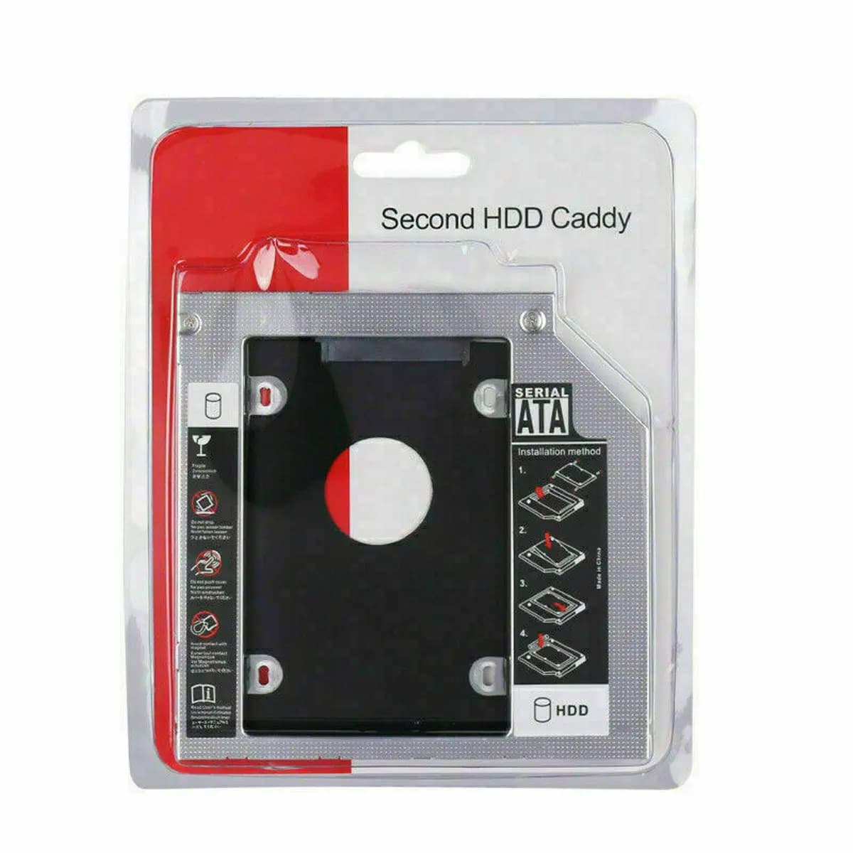 کدی هارد لپ تاپ 12.7 میلی متر 12.7mm SATA HDD 2nd Hard Drive Caddy