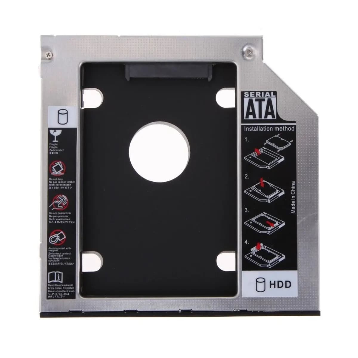 کدی هارد لپ تاپ 12.7 میلی متر 12.7mm SATA HDD 2nd Hard Drive Caddy — تصویر ۲