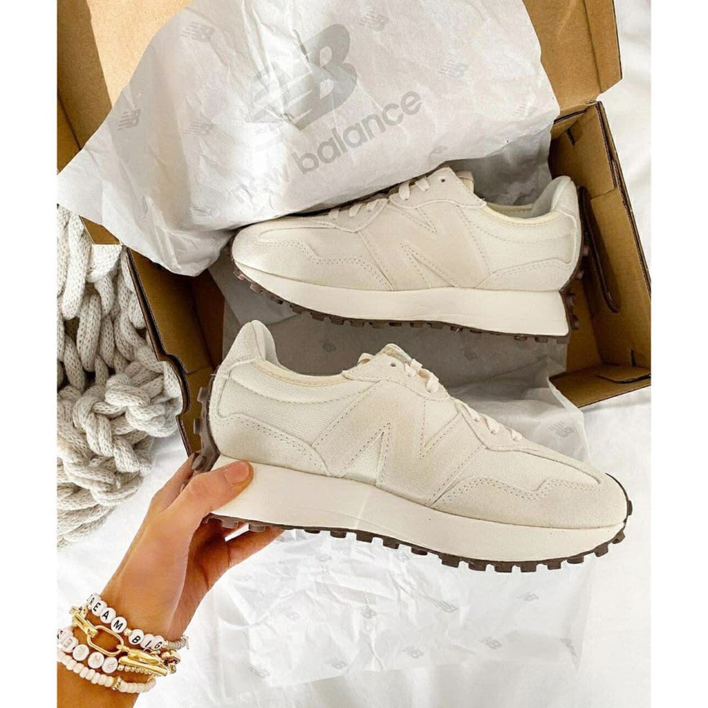 کتانی نیوبالانس 327 خاکی کِرِم – New Balance WS327 Angora — تصویر ۸