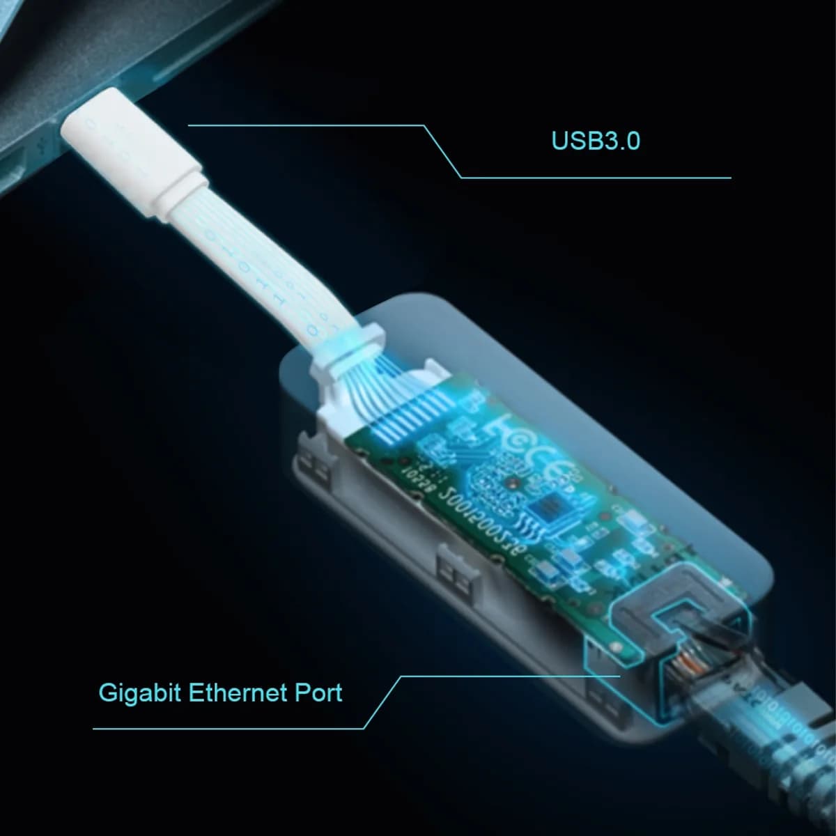 تبدیل USB Type-C به Gigabit Ethernet تی پی لینک مدل TP-Link UE300C — تصویر ۵
