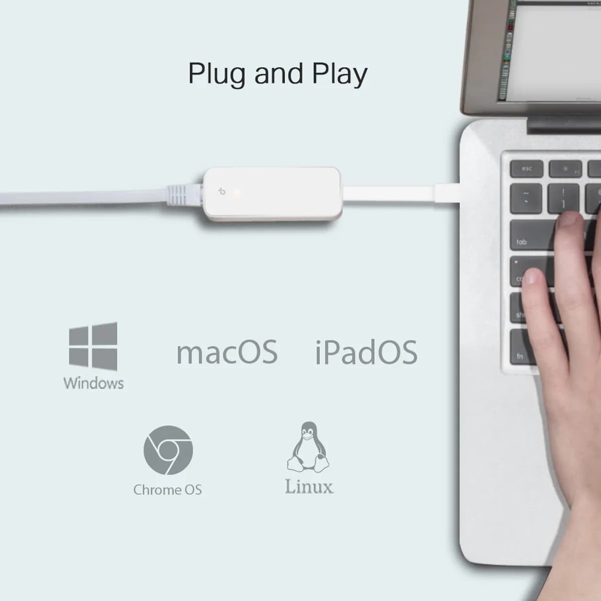 تبدیل USB Type-C به Gigabit Ethernet تی پی لینک مدل TP-Link UE300C — تصویر ۶