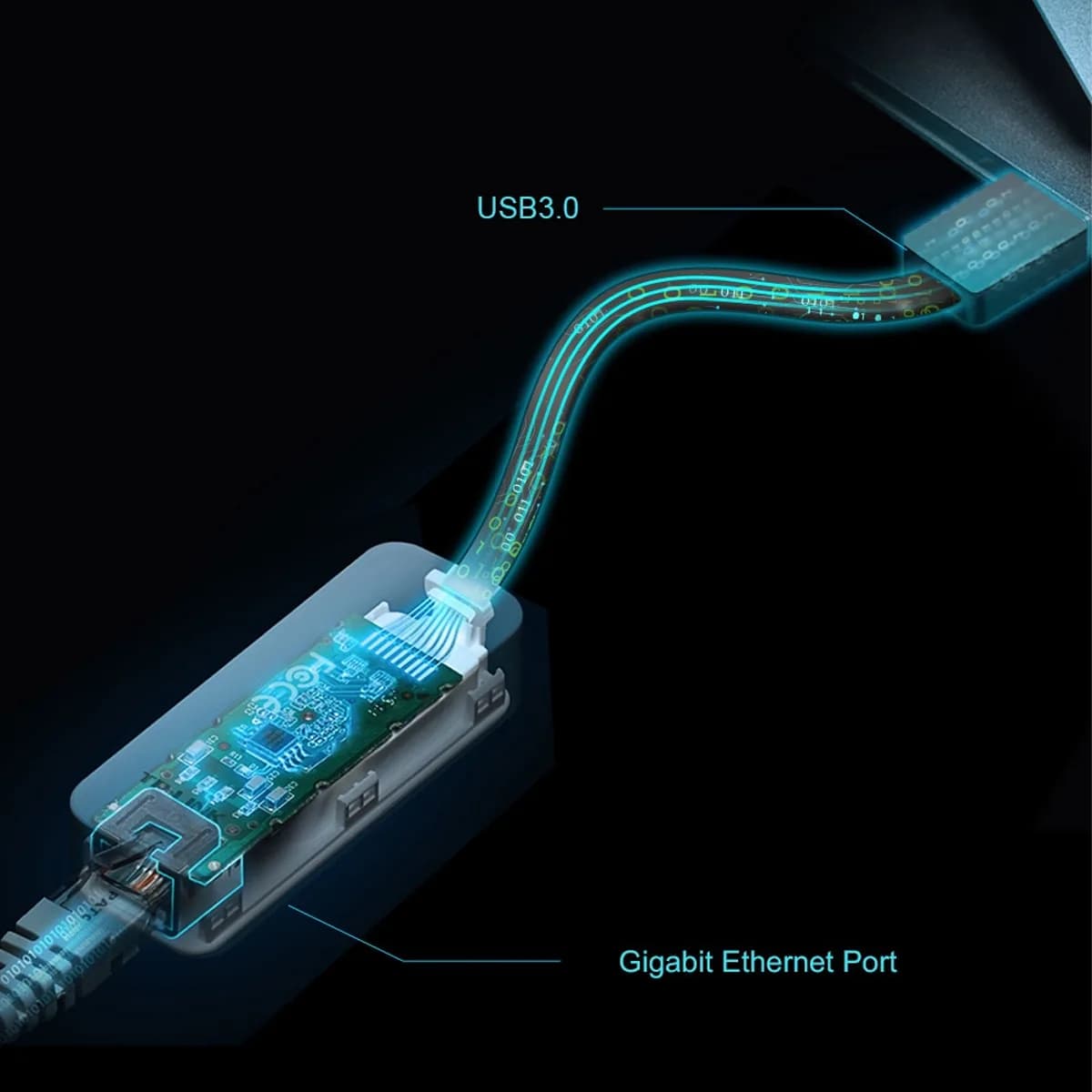 تبدیل USB 3.0 به Gigabit Ethernet تی پی لینک مدل TP-Link UE306 — تصویر ۷
