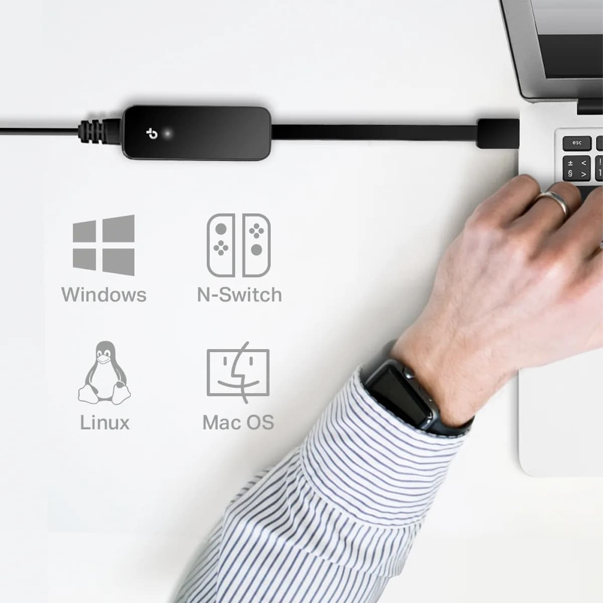 تبدیل USB 3.0 به Gigabit Ethernet تی پی لینک مدل TP-Link UE306 — تصویر ۸