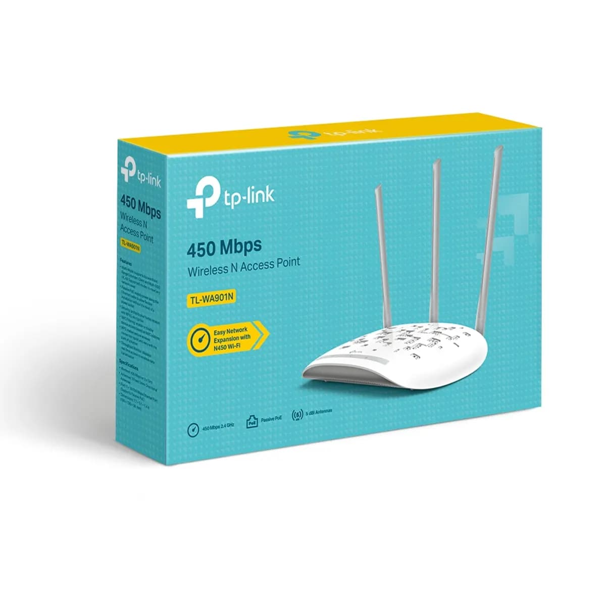 روتر، تقویت کننده وای فای و اکسس پوینت تی پی لینک TP-Link TL-WA901N 450Mbps Wireless N Access Point — تصویر ۴
