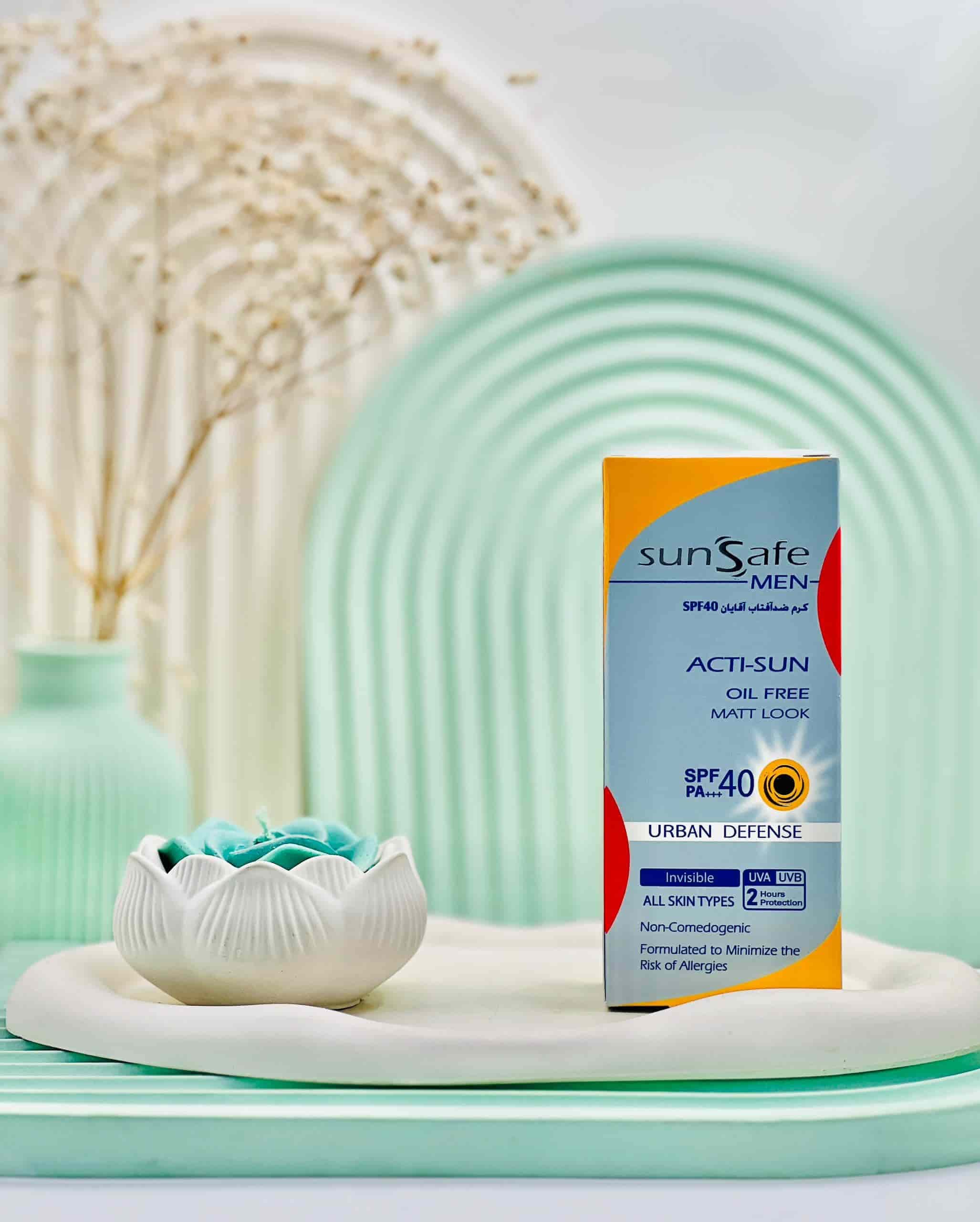 کرم ضد آفتاب آقایان SPF 40 سان سیف ۵۰ میلی لیتر — تصویر ۲
