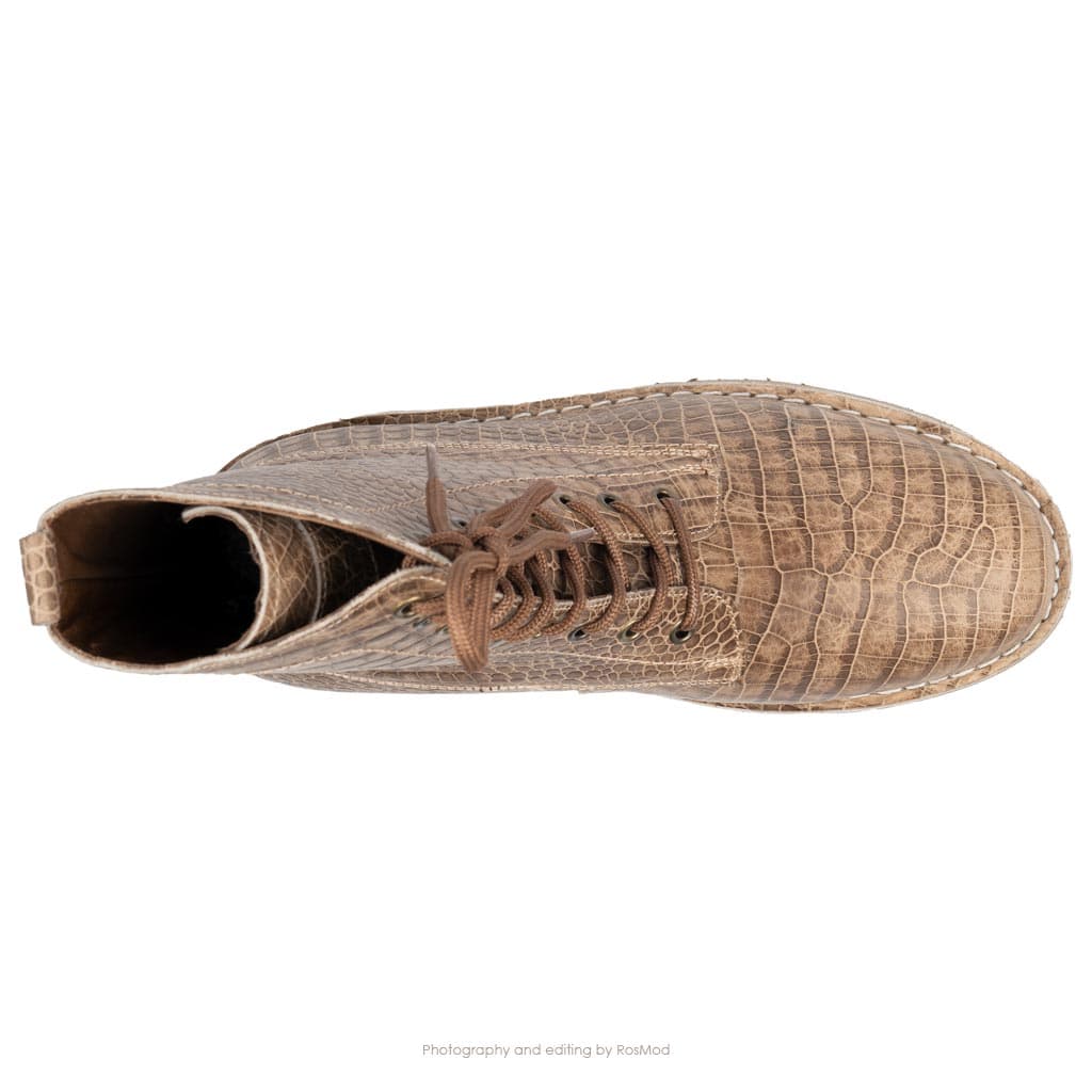 بوت پارتیزان گازولین پیتون خاکی – GAAZOLIN Partisan Boots Python Skin A — تصویر ۵