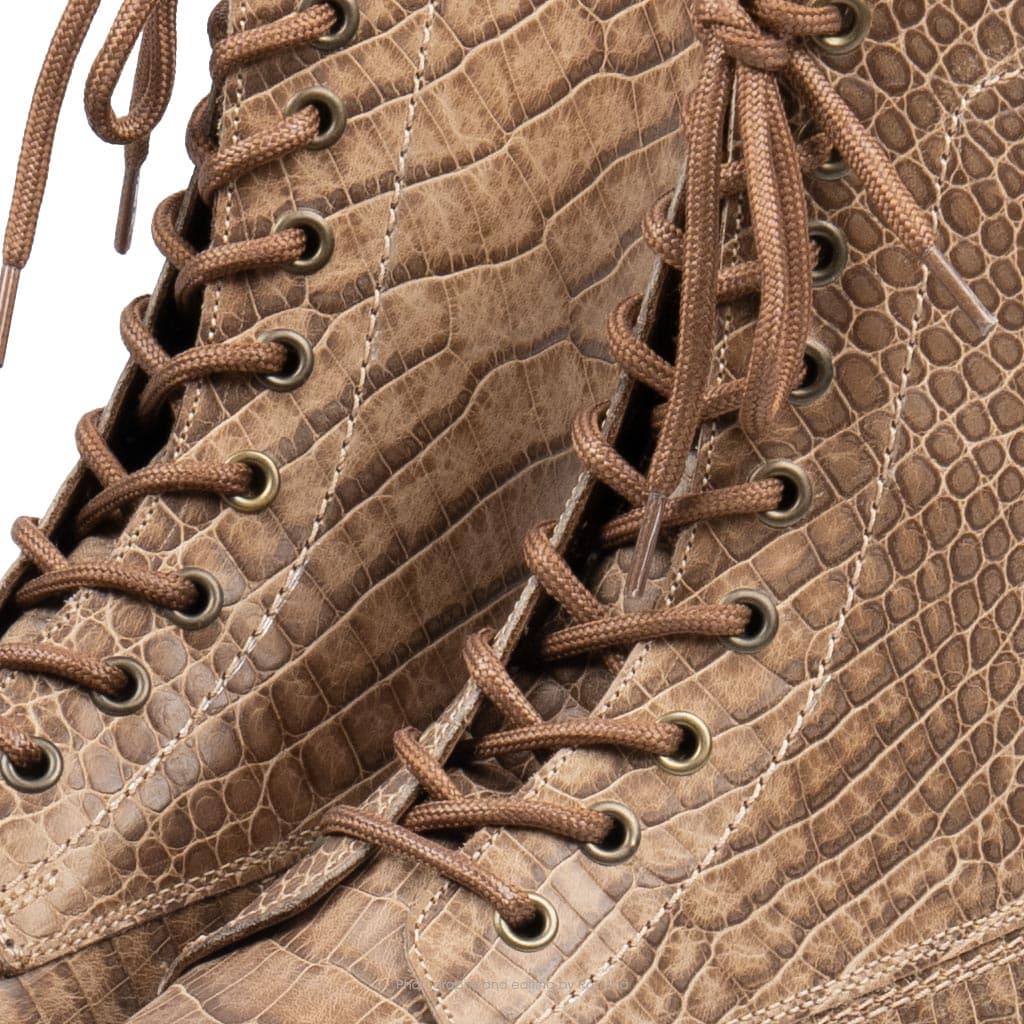 بوت پارتیزان گازولین پیتون خاکی – GAAZOLIN Partisan Boots Python Skin A — تصویر ۶