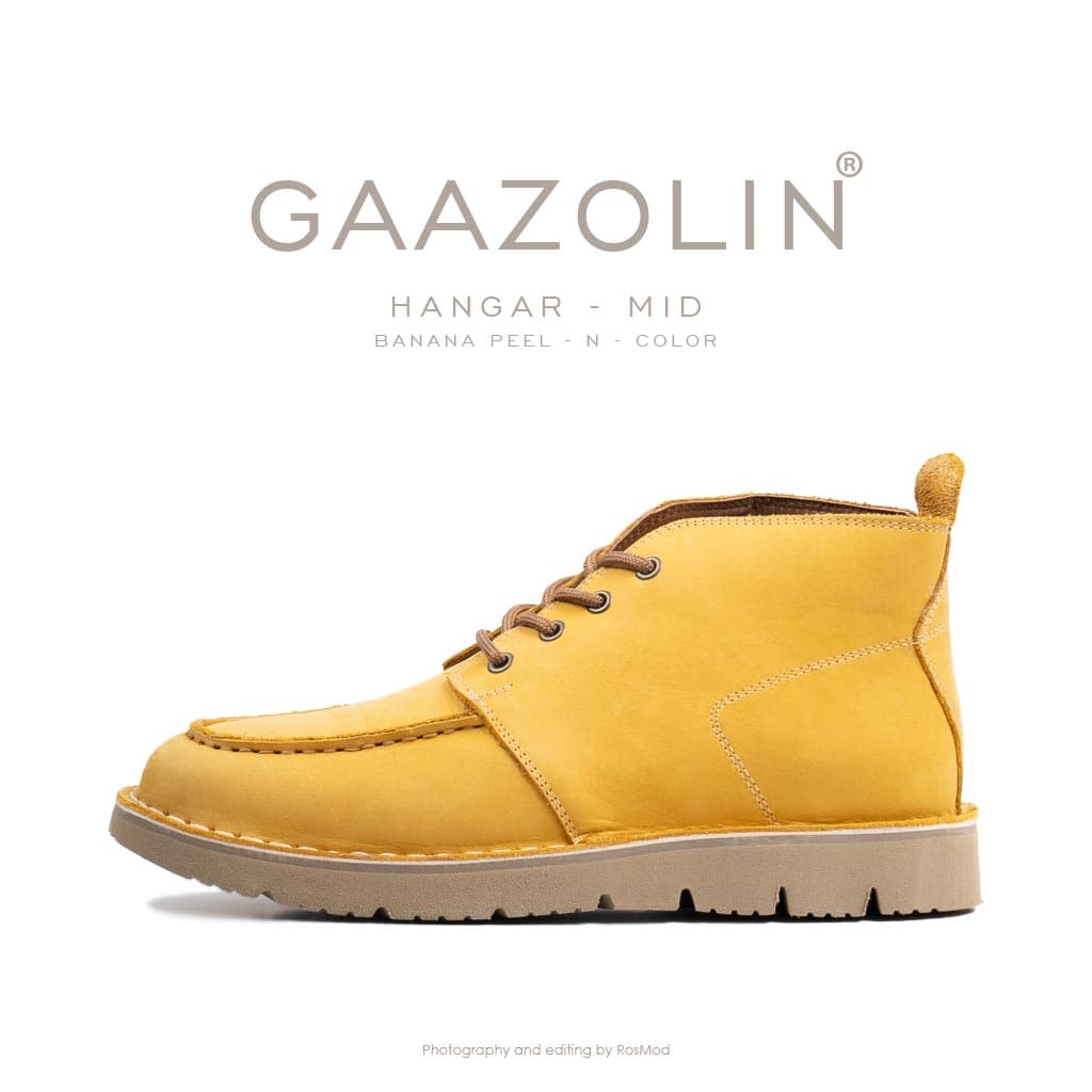 مینی هانگر گازولین زرد – GAAZOLIN Hangar-MID Shoes Banana Peel N