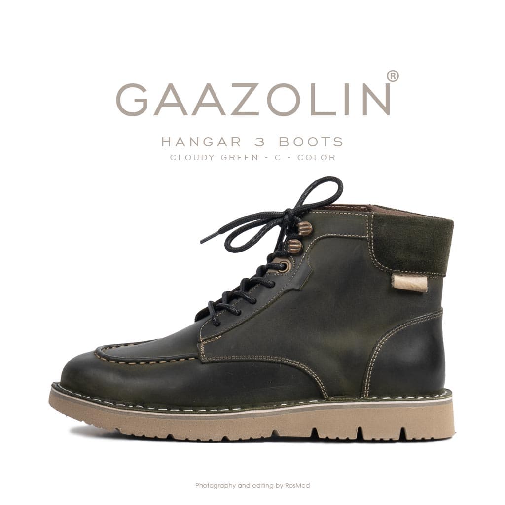 بوت هانگر 3 گازولین یشمی کریزی هورس – GAAZOLIN Hangar 3 Boots Cloudy Green C