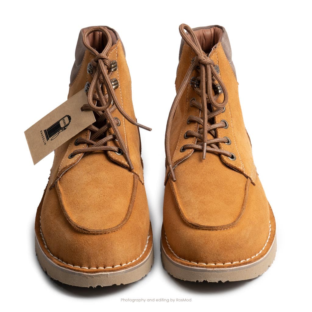 بوت هانگر گازولین شتری جیر – GAAZOLIN Hangar Boots Dark Gold S — تصویر ۲