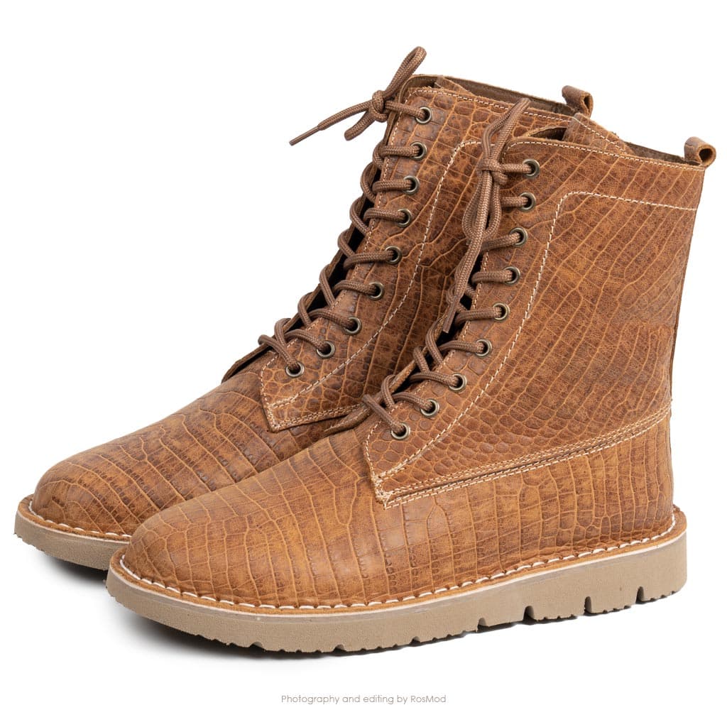 بوت پارتیزان گازولین پیتون شتری – GAAZOLIN Partisan Boots Original Python A — تصویر ۲