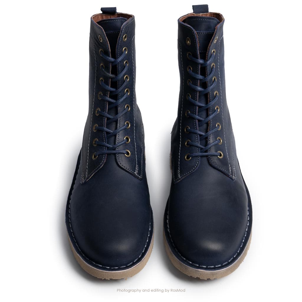 بوت پارتیزان گازولین سرمه‌ای کریزی هورس – GAAZOLIN Partisan Boots Deep Seat C — تصویر ۲