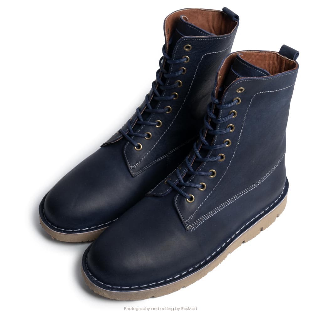 بوت پارتیزان گازولین سرمه‌ای کریزی هورس – GAAZOLIN Partisan Boots Deep Seat C — تصویر ۳