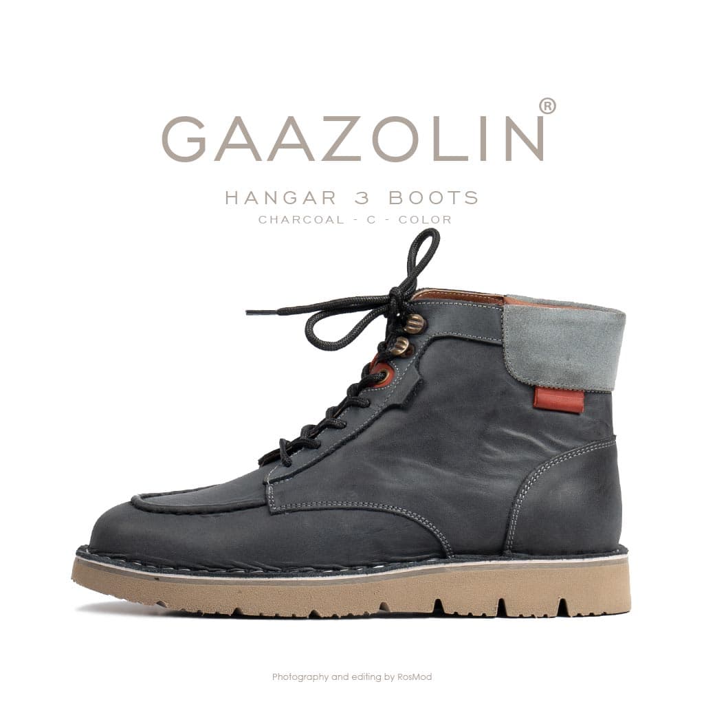 بوت هانگر 3 گازولین زغالی کریزی هورس – GAAZOLIN Hangar 3 Boots Charcoal C