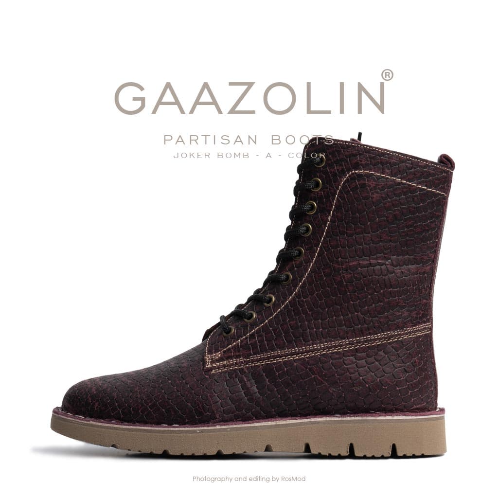 بوت پارتیزان گازولین پیتون بنفش – GAAZOLIN Partisan Boots Joker Bomb A